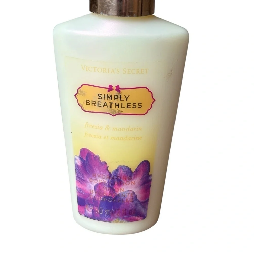 Victoria's Secret Freesia & Mandarin Body Lotion 2 oz Simply Breathless NEW RARE